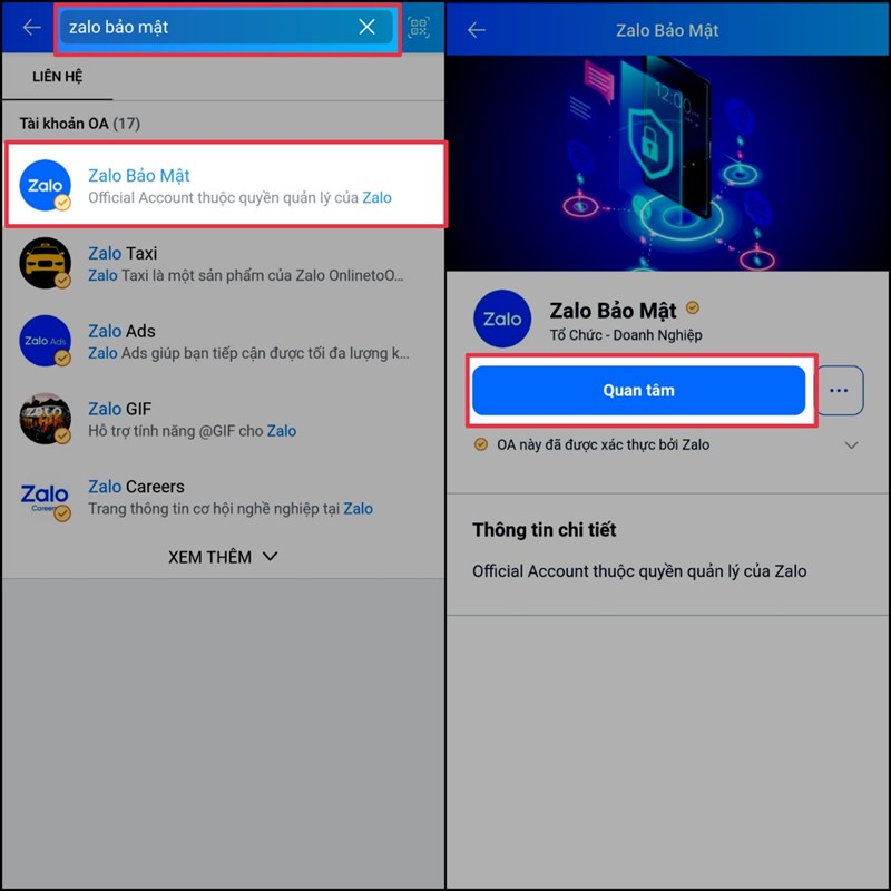 C&aacute;ch x&aacute;c thực t&agrave;i khoản Zalo