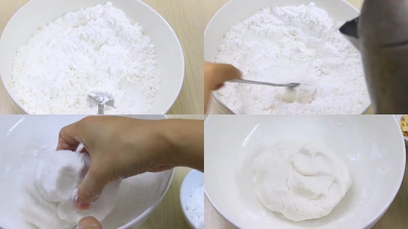 cách làm bột lọc nhân dừa