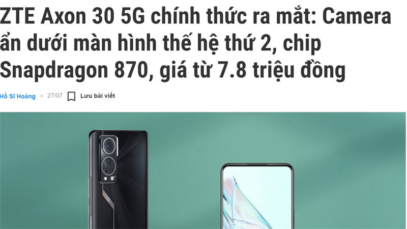 Nửa cuối năm nay mới là thời điểm bùng nổ của công nghệ camera dưới màn hình