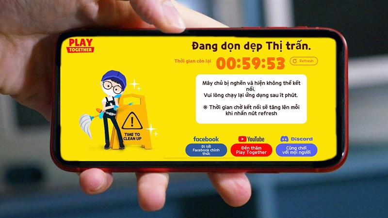 cách vào chơi Play Together khi bảo trì