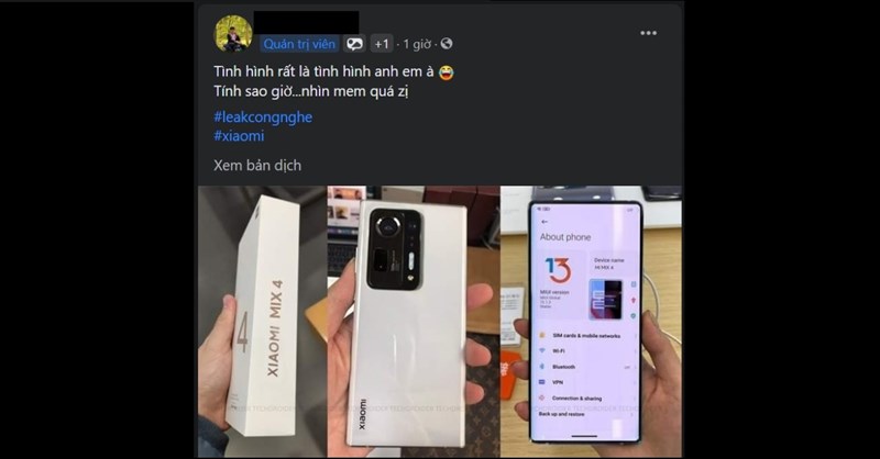 Ảnh chụp thực tế Mi MIX 4