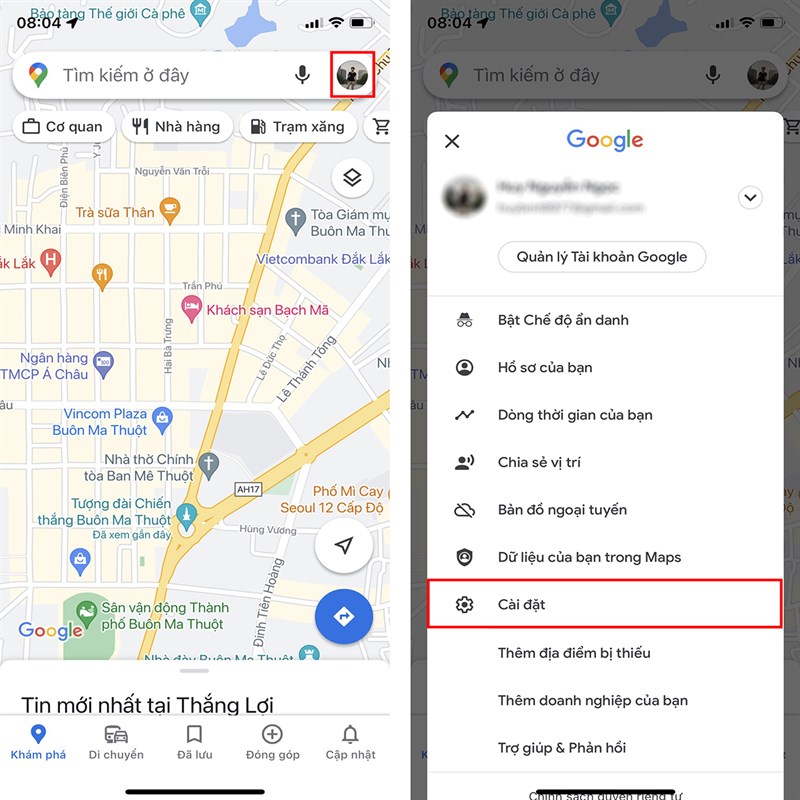 Cách xóa lịch sử Google Maps trên iPhone-2