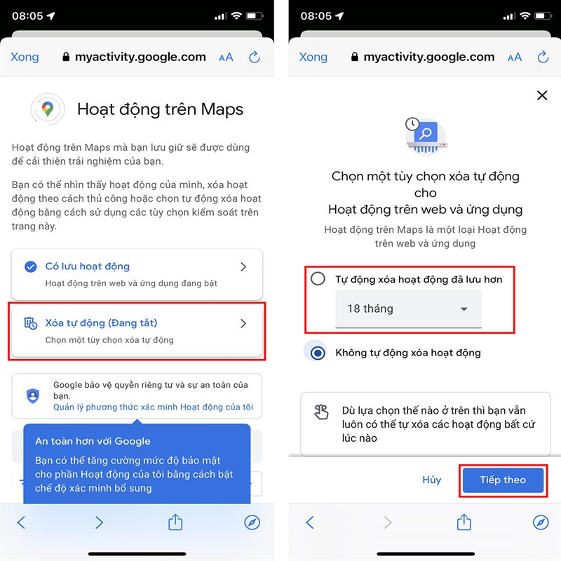 Cách xóa lịch sử Google Maps trên iPhone-4