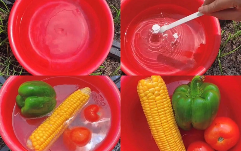 Cách sử dụng bột rửa rau quả Jyoriki