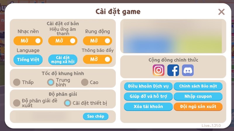 cách nhập code Play Together 