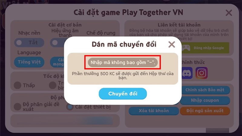 Full code Play Together VNG: Một thế giới game mới đang chờ đón bạn với Play Together - game online đang được yêu thích nhất hiện nay. Với Full Code Play Together VNG, bạn sẽ được trải nghiệm đầy đủ và tận hưởng những tính năng, tính năng mới nhất của game này. Điều đó chắc chắn sẽ làm cho bạn trở nên hứng thú hơn bao giờ hết.