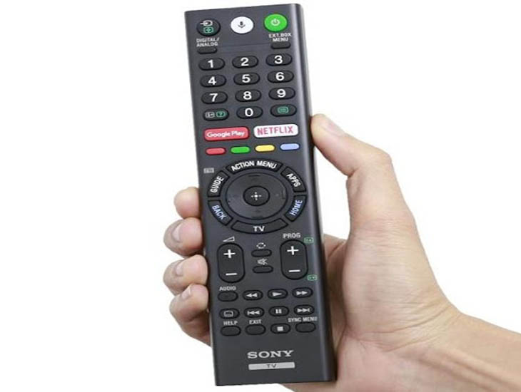 Nút Micrô trên điều khiển từ xa của Tivi Sony