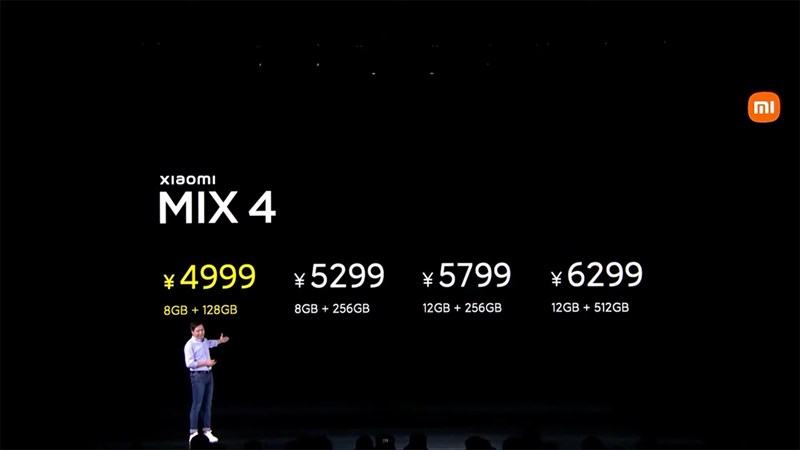 Xiaomi Mi Mix 4 có mức giá khá hợp lý