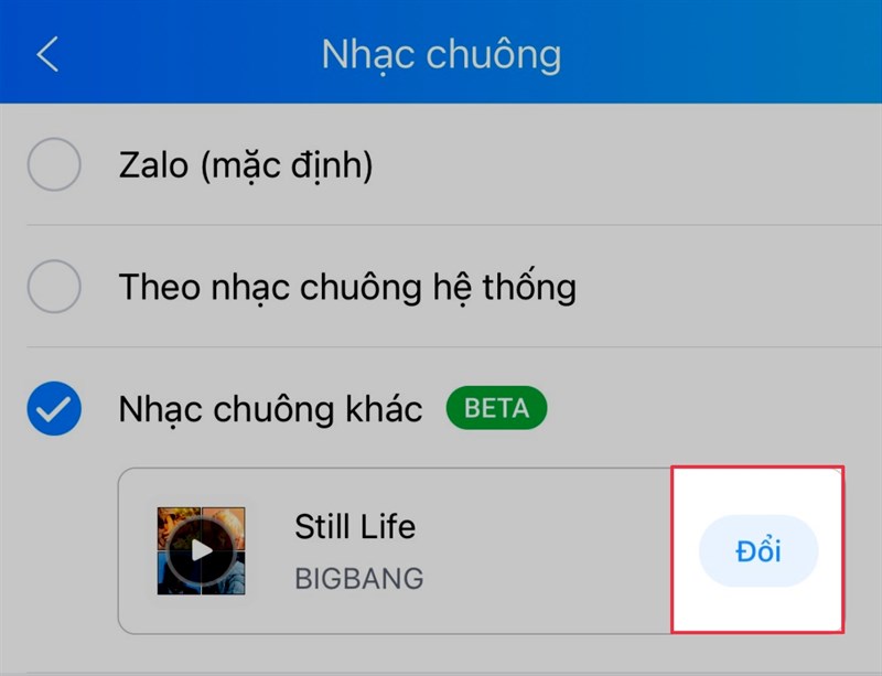 Cài nhạc chuông Zalo trên iPhone