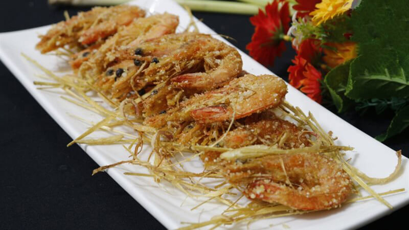 How to make salt-roasted shrimp, crispy and delicious