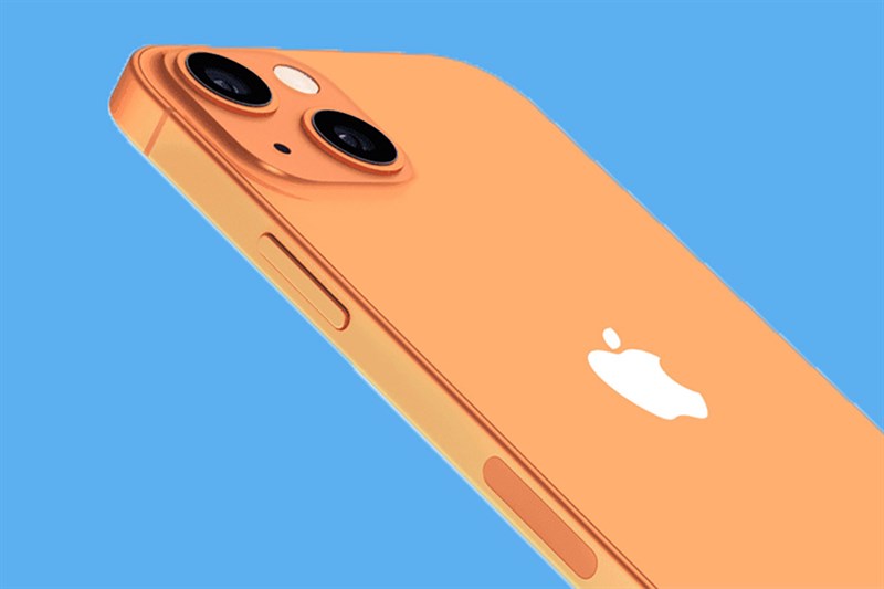 Tiếp đến là phiên bản iPhone 13 màu cam, nhìn cực kỳ thu hút. Nguồn: artstation. 