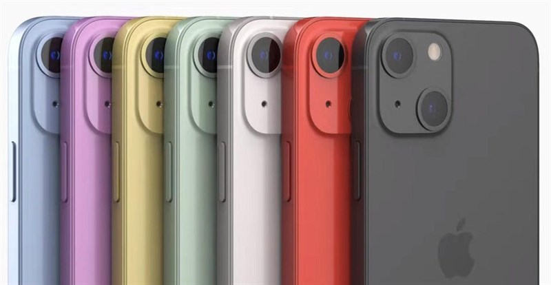 Bộ sưu tập màu sắc dự kiến trên iPhone 13 mini, còn thiếu màu cam do mới xuất hiện gần đây nữa là đủ bộ luôn. Nguồn: Tech Radar.