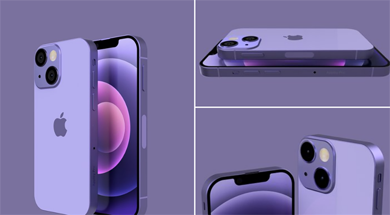 Mình hy vọng iPhone 13 mini năm nay sẽ có thêm màu tím. Nguồn: Macrumors.