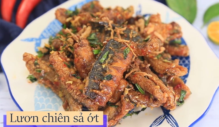 Cách làm lươn chiên sả ớt, giòn ngon hấp dẫn