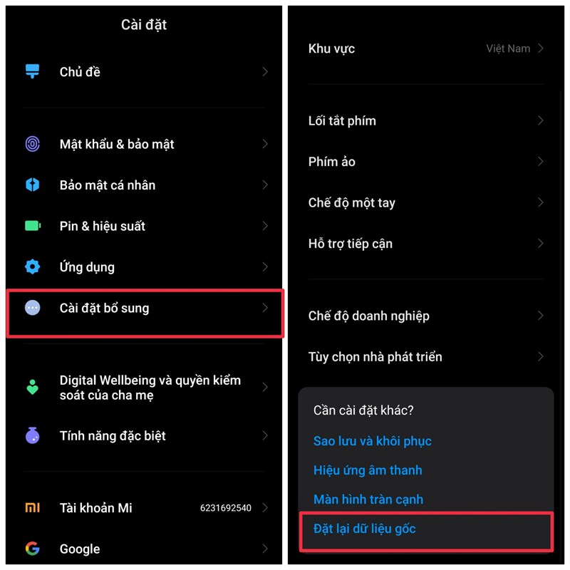 cách khắc phục màn hình nhấp nháy trên Xiaomi