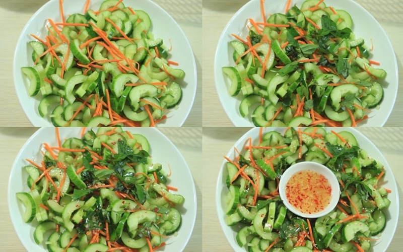 Salad dưa chuột và cà rốt siêu dễ làm