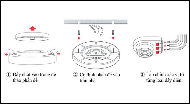 Cách lắp đèn ốp trần Yeelight