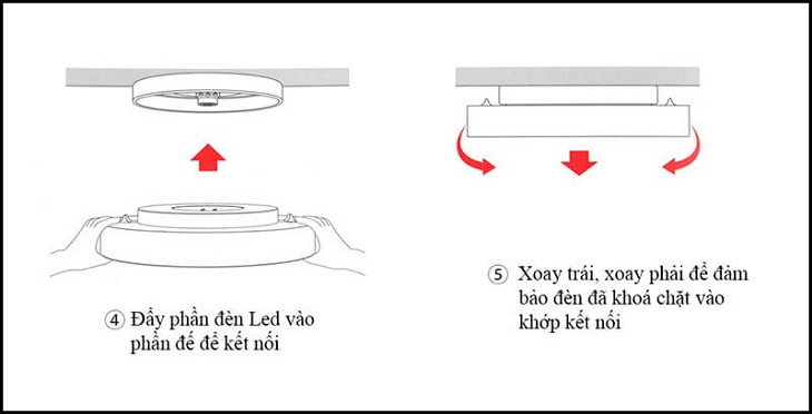 Cách lắp đèn ốp trần Yeelight