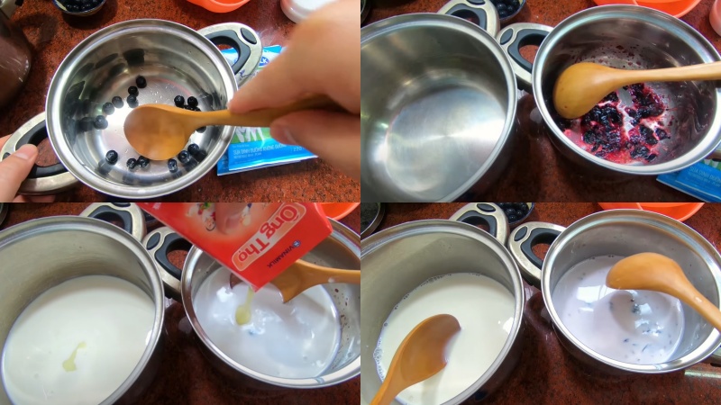 Pha hỗn hợp làm kem