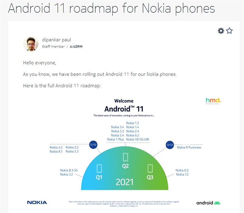 Nokia 3.4 tiếp tục được phát hiện chạy Android 11