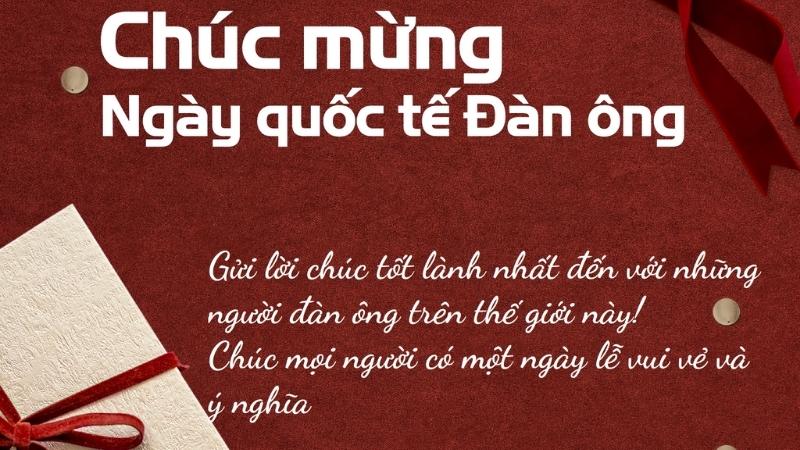 Mừng ngày Quốc tế Đàn ông 19/11