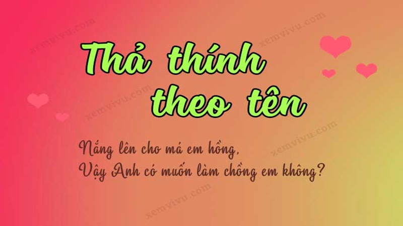 Thả thính tên Anh