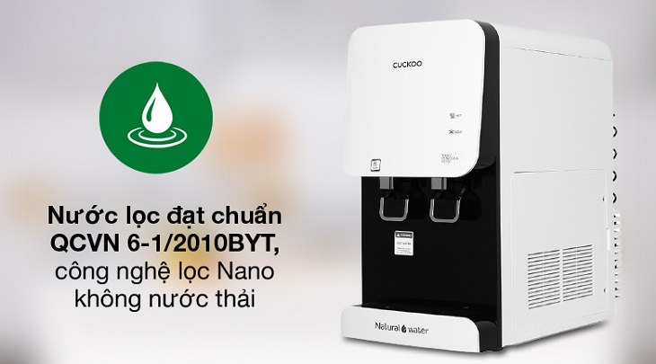 Máy lọc nước Cuckoo của nước nào? Có tốt không? Có nên mua không? > Máy lọc nước Nano nóng lạnh Cuckoo CP-FN601HW 4 lõi