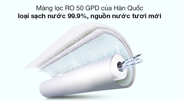 Máy lọc nước RO Cuckoo CP-RRP702MBK 4 lõi sử dụng công nghệ thẩm thấu ngược RO