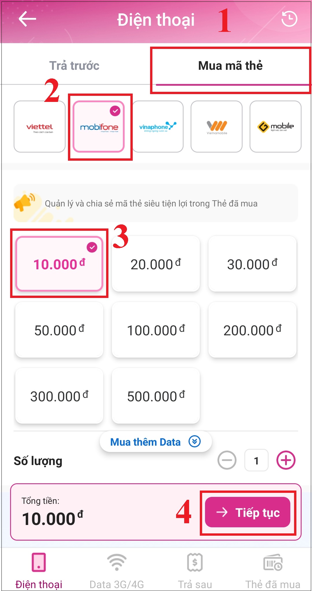 Đăng nhập vào MoMo và mua sắm online trên các ứng dụng