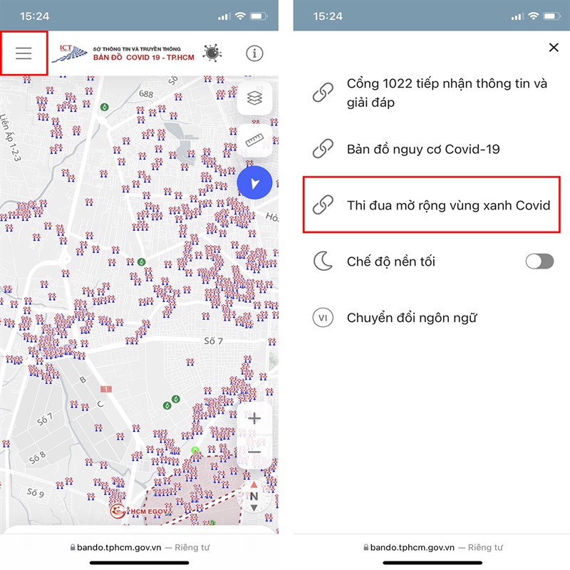 Bản đồ vùng xanh TPHCM còn là công cụ hữu ích trong việc phòng chống dịch COVID-