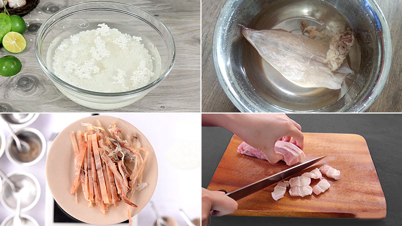 Sơ chế các nguyên liệu