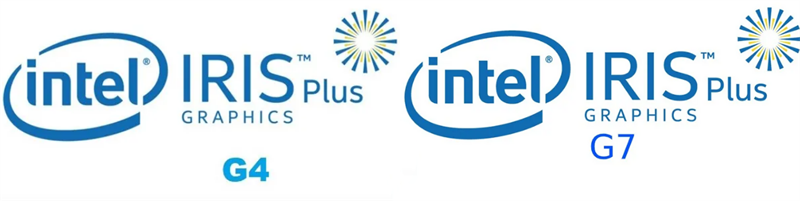 Card đồ họa onboard Intel Iris Plus bao gồm 2 dòng là G4 và G7.