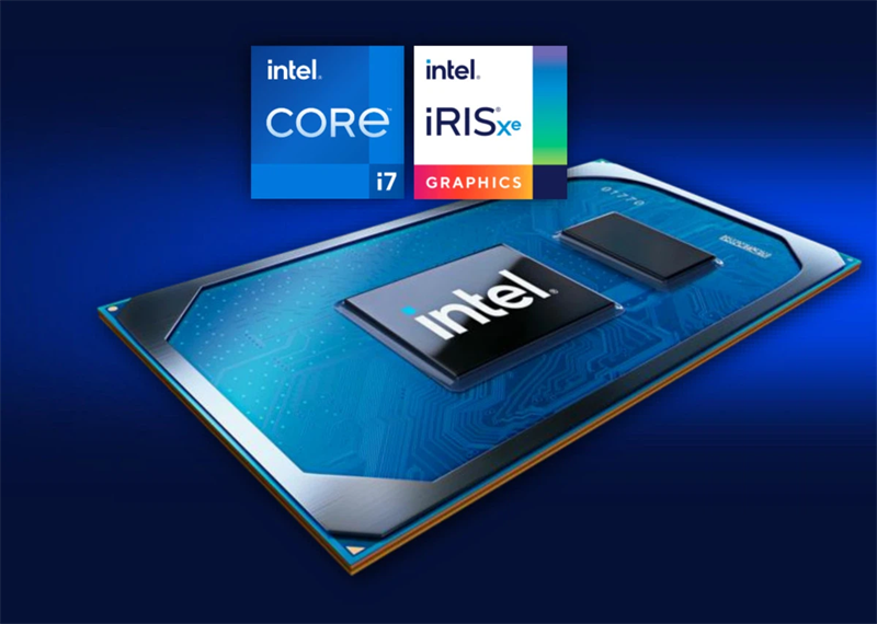 Chỉ có chip Core i5 hoặc i7 thế hệ 11 thì mới được trang bị card đồ họa tích hợp Intel Xe Graphics. Nguồn: Intel.