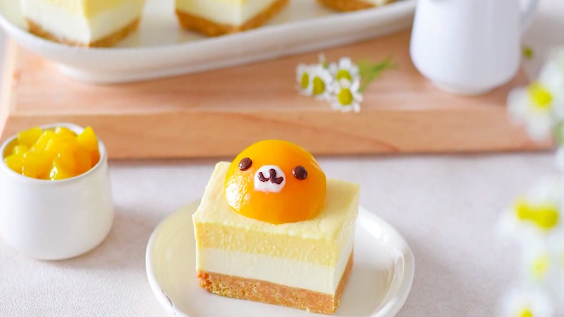Cách làm bánh cheesecake đào ngâm không cần lò nướng ai cũng mê