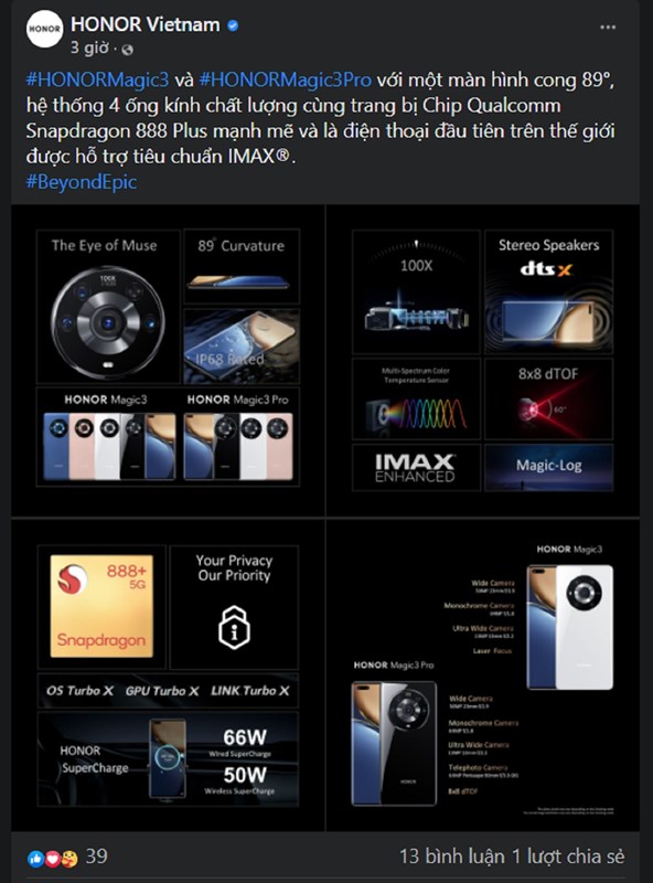 Honor Vietnam bất ngờ đăng tải thông tin về Magic3 series, có lẽ nào?