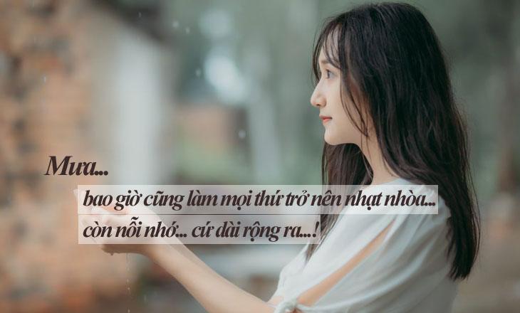 Những câu stt mưa nhớ người yêu cảm động