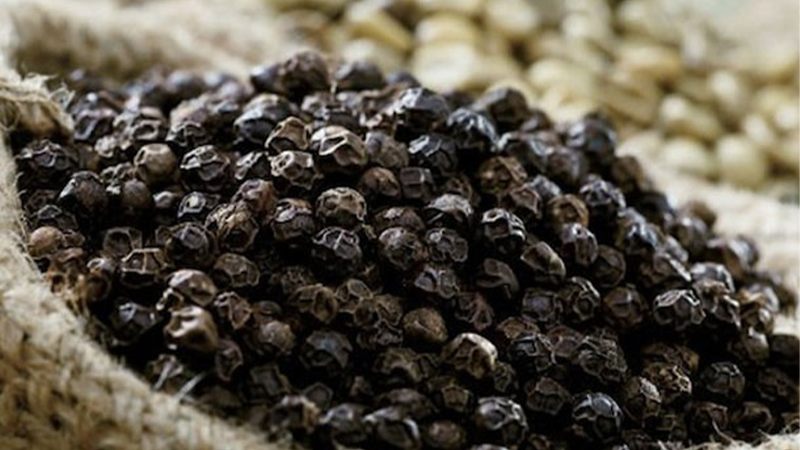 Giá tiêu thế giới không đổi so với phiên trước đó