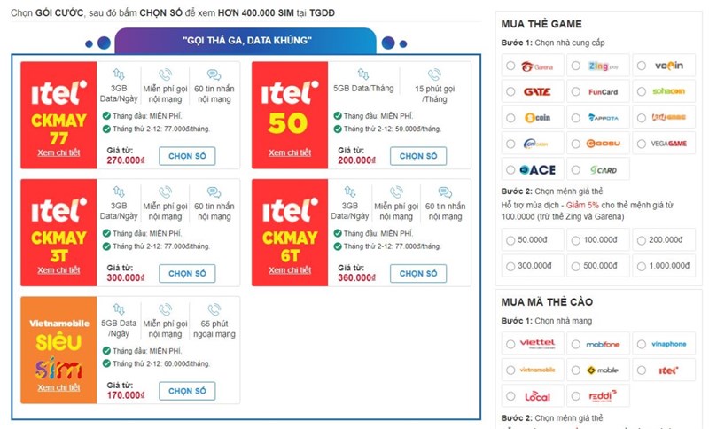 SIM 4G Ở Trung Tâm Bảo Hành
