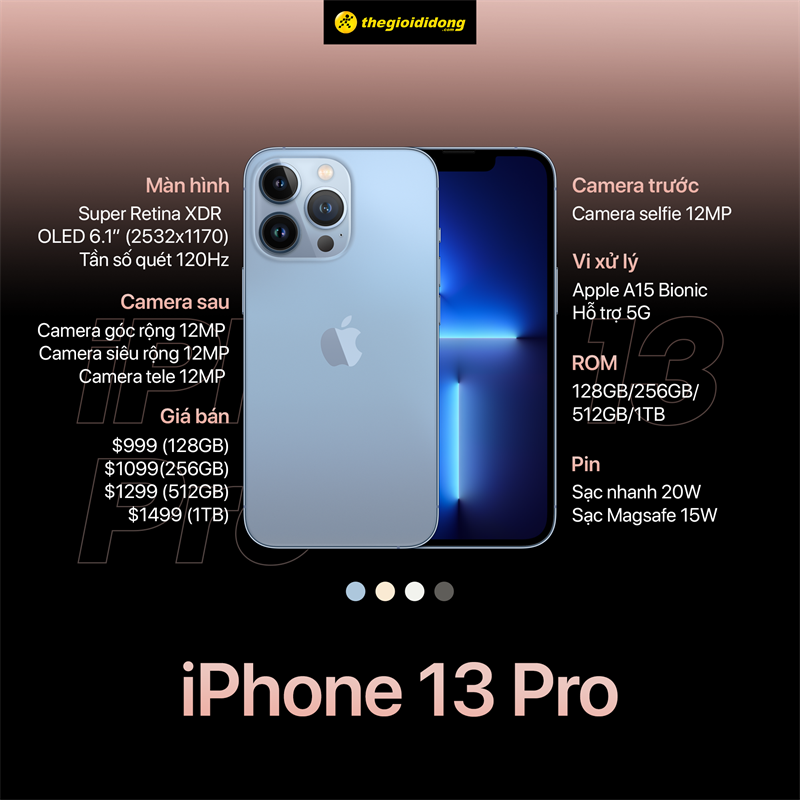 Có một chiếc điện thoại đang được mong chờ - iPhone 13 Pro! Nếu bạn là người yêu công nghệ và đam mê ảnh đúng chất, đây là sản phẩm không thể bỏ qua! Xem hình ảnh và cảm nhận chất lượng ảnh của iPhone 13 Pro - vượt trội hơn bao giờ hết!