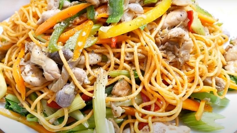 How to make special delicious spicy and sour chicken fried noodles