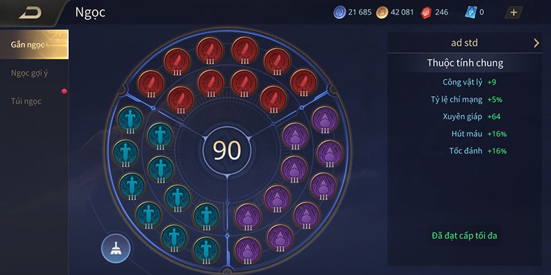 Bảng ngọc Violet Mùa 19 Bảng ngọc Violet Mùa 19