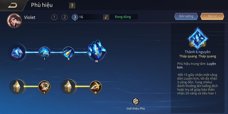 Phù hiệu Violet mùa 19 Phù hiệu Violet mùa 19