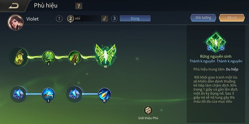 Phù hiệu Violet mùa 19 Phù hiệu Violet mùa 19