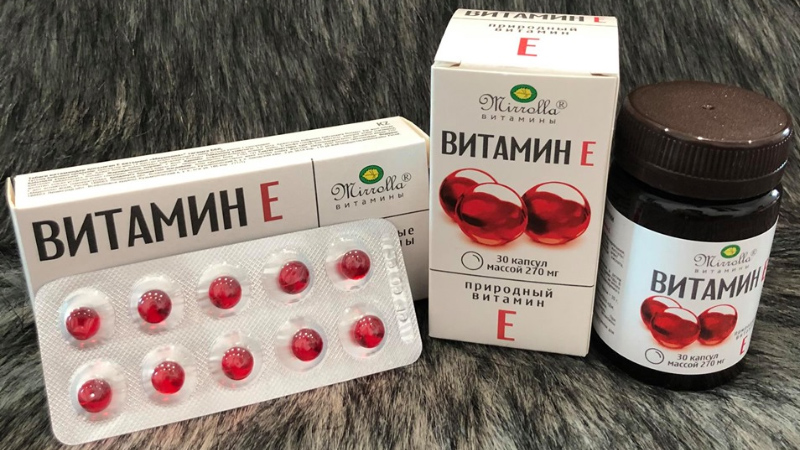 Các loại vitamin E đỏ Nga có có trên thị trường