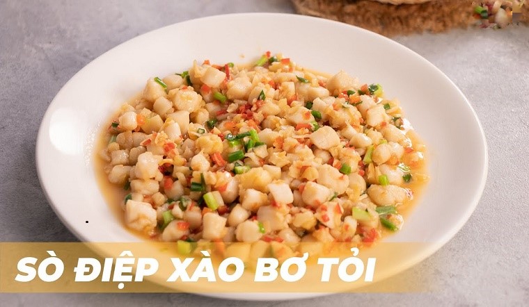 Cách làm sò điệp xào bơ tỏi bổ dưỡng thơm ngon nức mũi