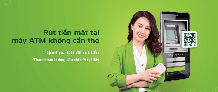 Rút tiền mặt không cần thẻ ATM