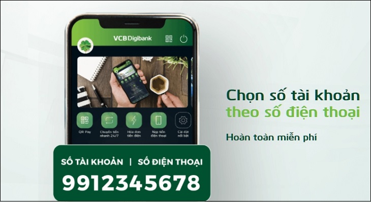 Chọn số tài khoản theo số điện thoại