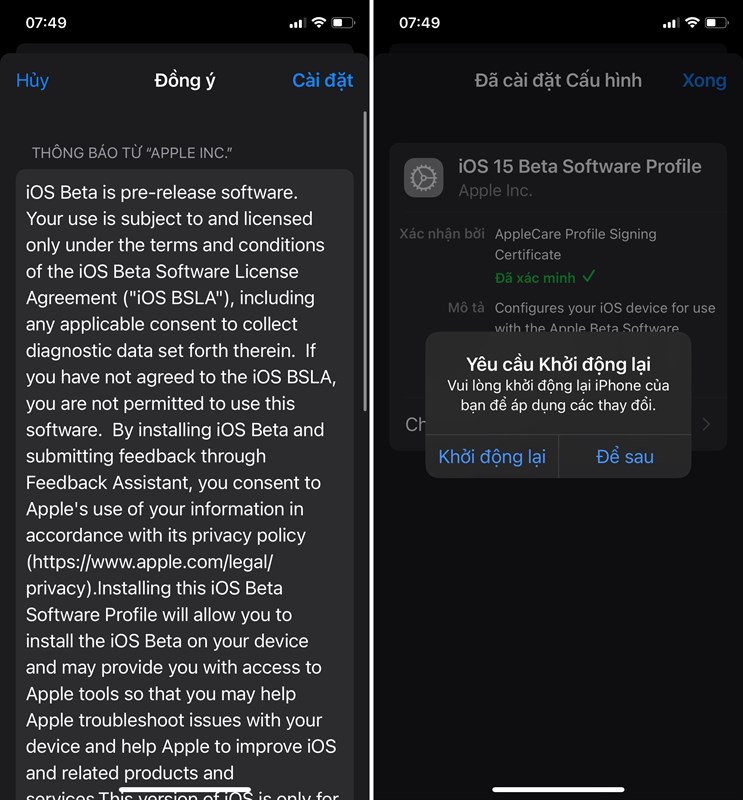 cách cập nhật iOS 15 beta 6