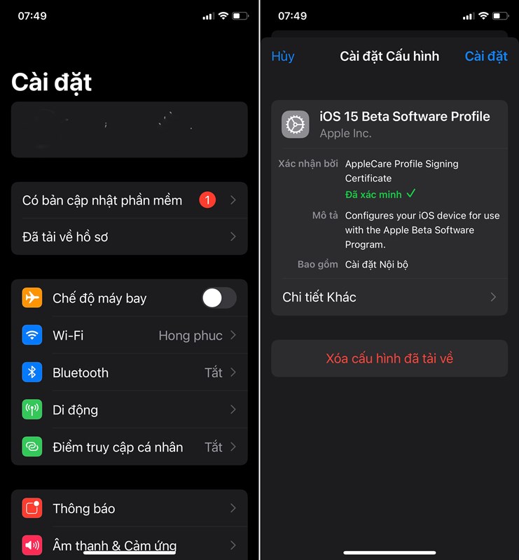 cách cập nhật iOS 15 beta 6