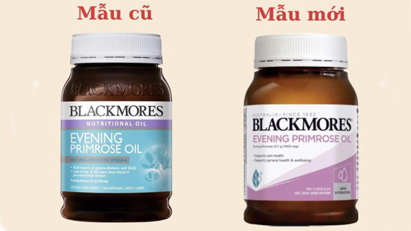 Tinh dầu hoa anh thảo Blackmores đã đổi mẫu